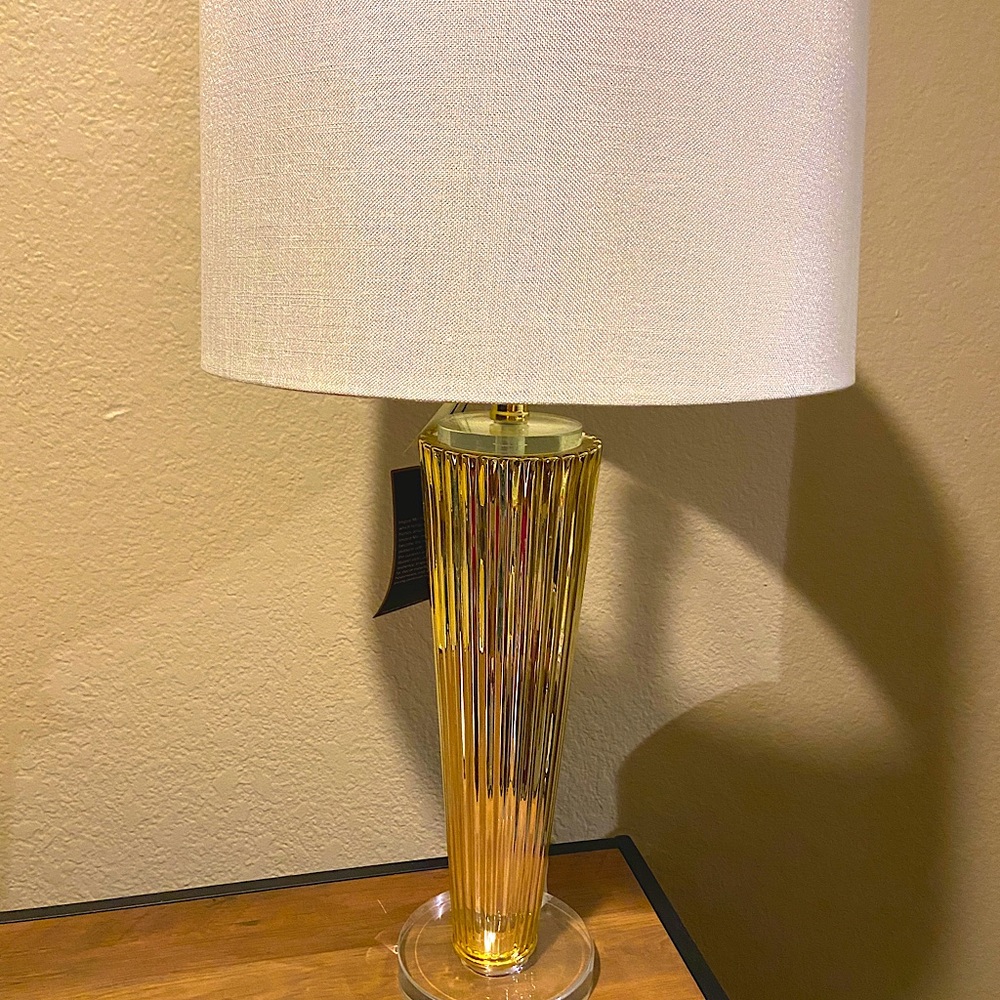 NWT Inspire Me Home! Glam Gold Lamp